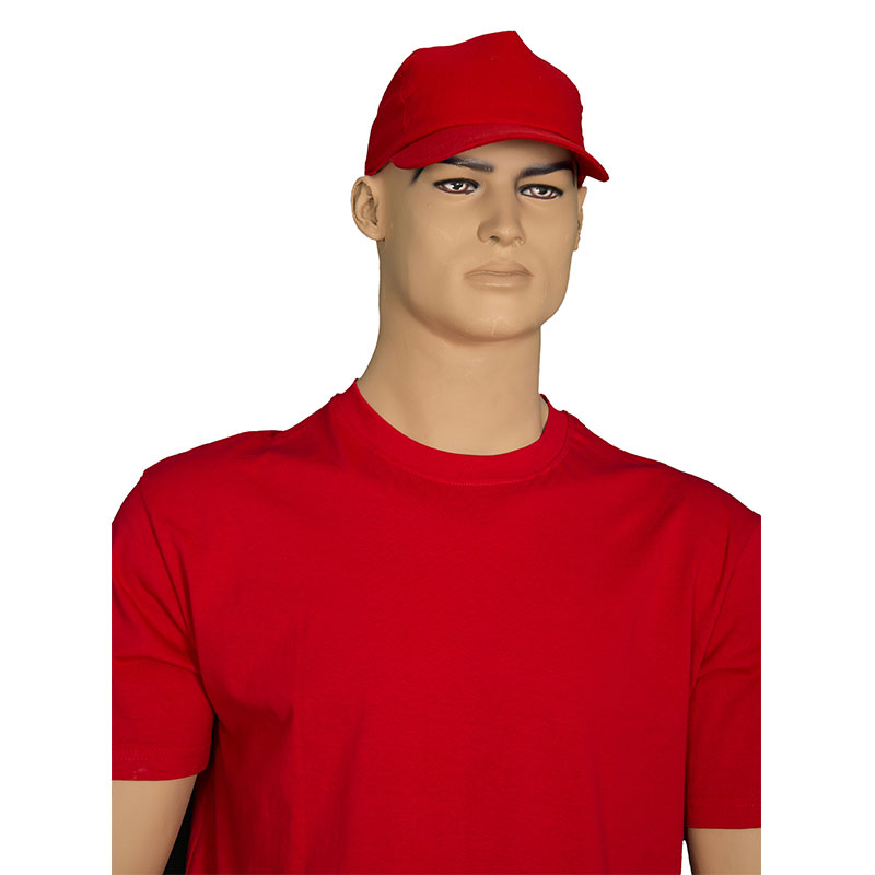 0 Collar T-Shirt and Cap